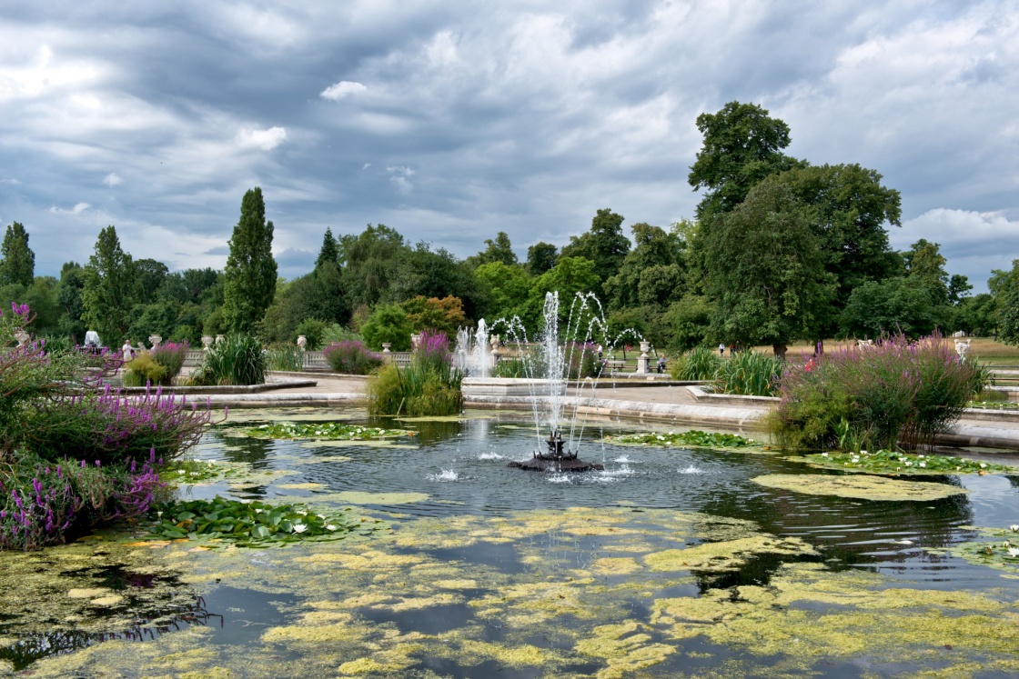 The Italian Gardens at Hyde Park in London, UK